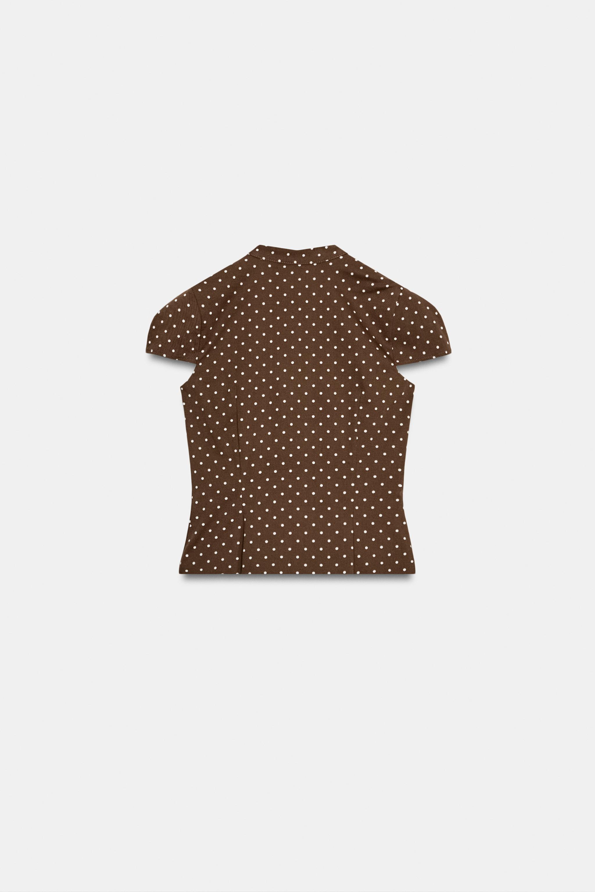 POLKA DOT POPLIN TOP